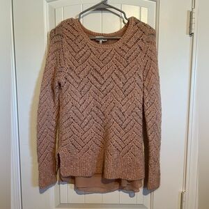 Lucky Brand Women's Chevron Knit Sweater - Blush